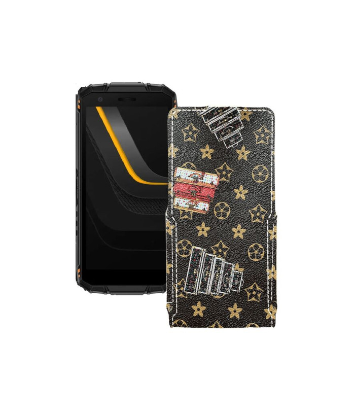 Чохол-флип з екошкіри для телефону Doogee Fire 3 Pro