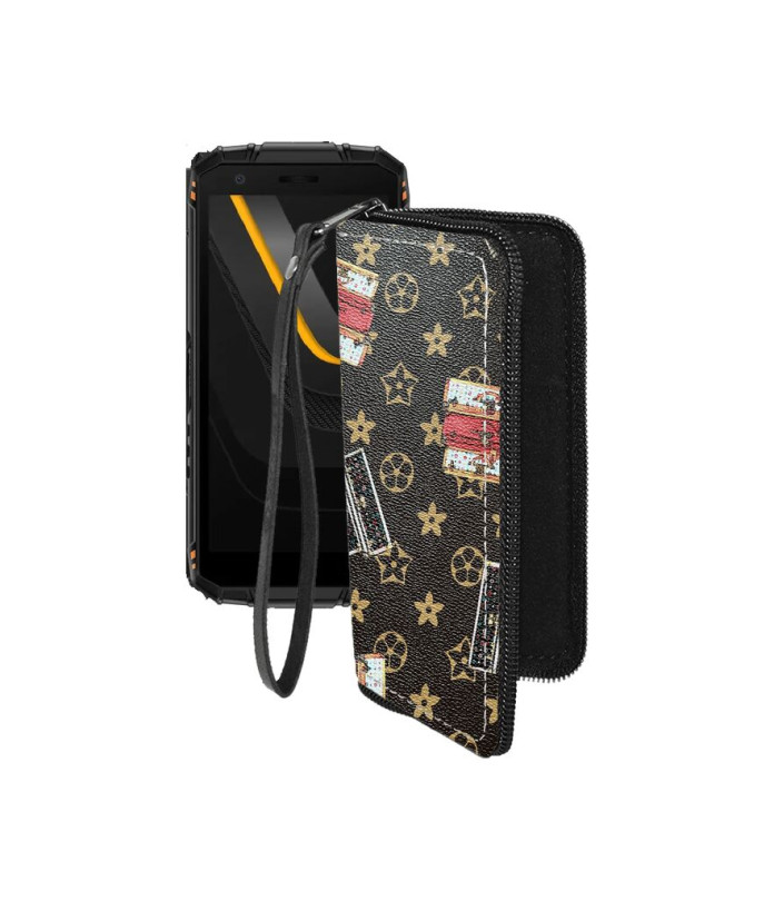 Чохол-гаманець з екошкіри для телефону Doogee Fire 3 Pro