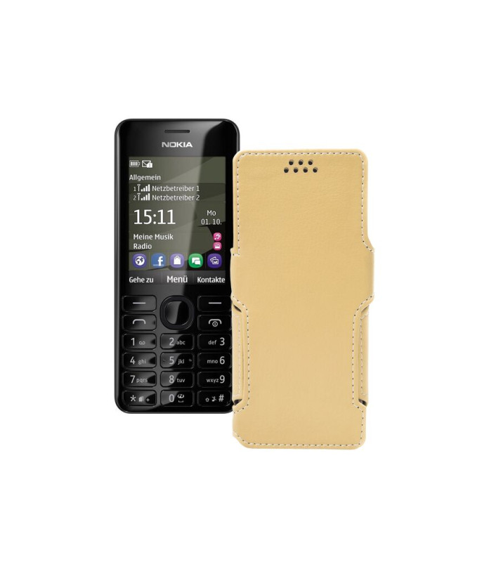 Чохол-книжка з екошкіри для телефону Nokia Asha 206