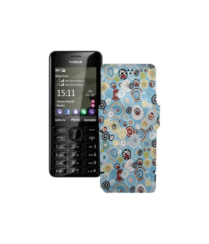 Чохол-книжка з екошкіри для телефону Nokia Asha 206