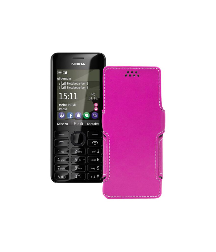 Чохол-книжка з екошкіри для телефону Nokia Asha 206