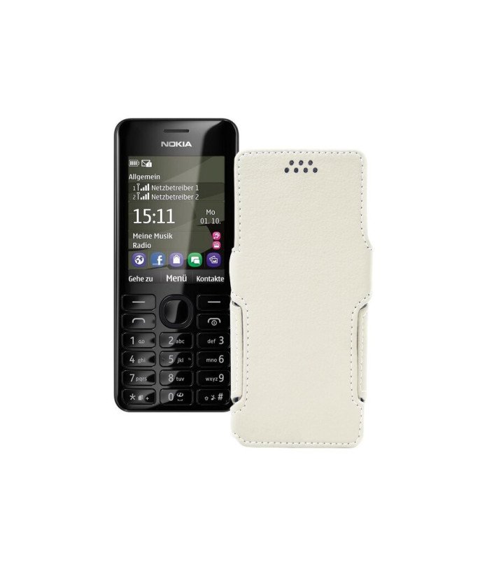 Чохол-книжка з екошкіри для телефону Nokia Asha 206