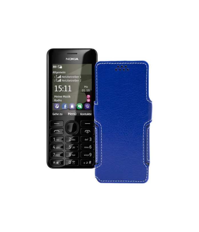 Чохол-книжка з екошкіри для телефону Nokia Asha 206