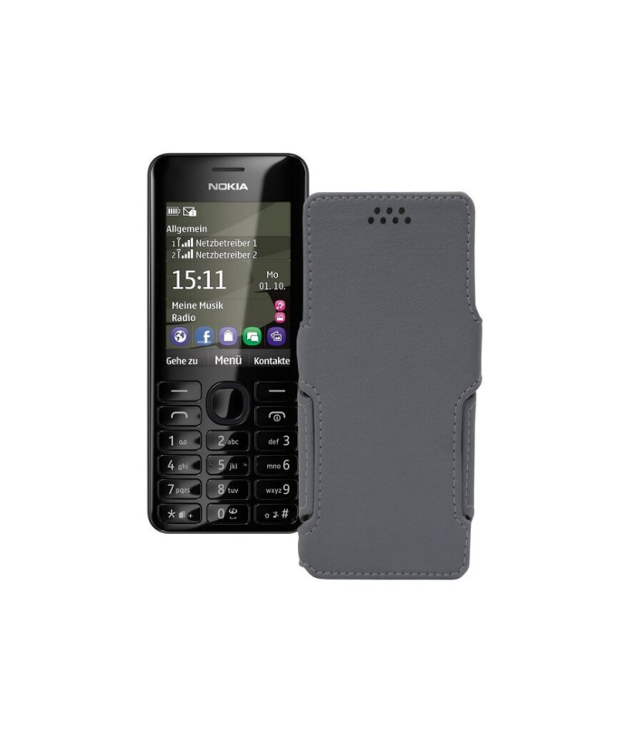 Чохол-книжка з екошкіри для телефону Nokia Asha 206