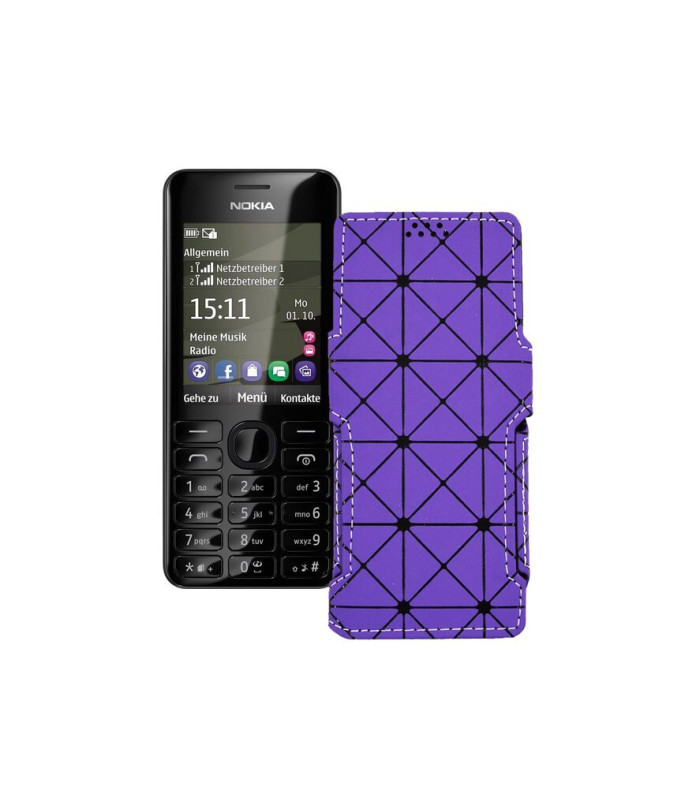 Чохол-книжка з екошкіри для телефону Nokia Asha 206