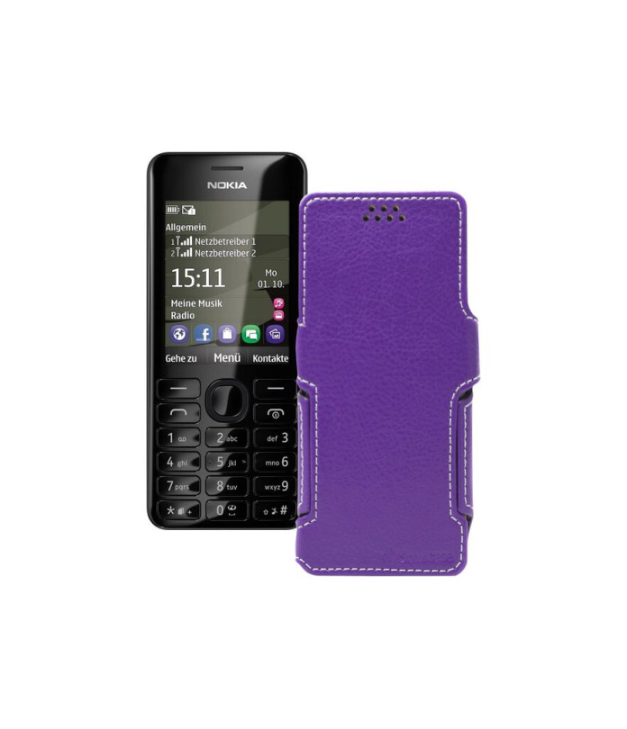 Чохол-книжка з екошкіри для телефону Nokia Asha 206