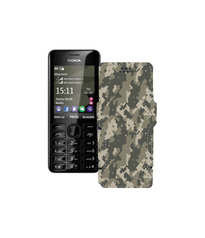 Чохол-книжка з екошкіри для телефону Nokia Asha 206