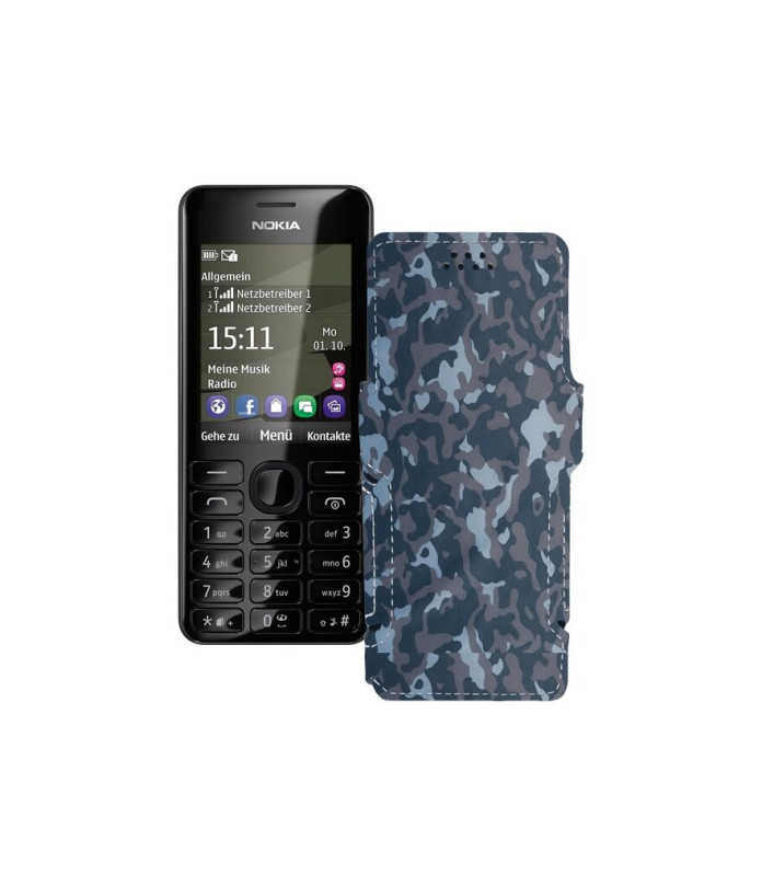 Чохол-книжка з екошкіри для телефону Nokia Asha 206