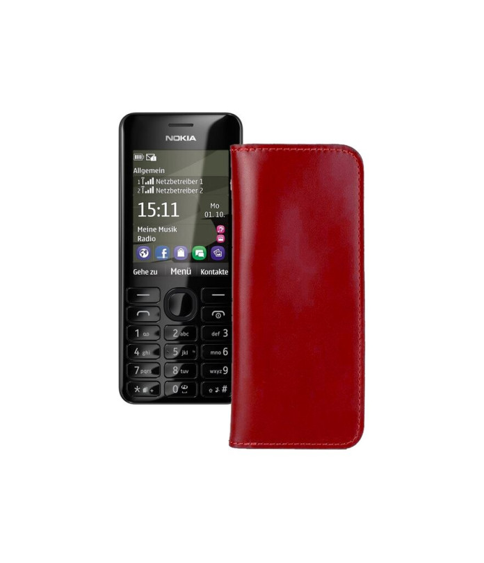 Портмоне з шкіри для телефону Nokia Asha 206