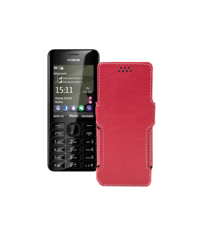 Чохол-книжка з екошкіри для телефону Nokia Asha 206