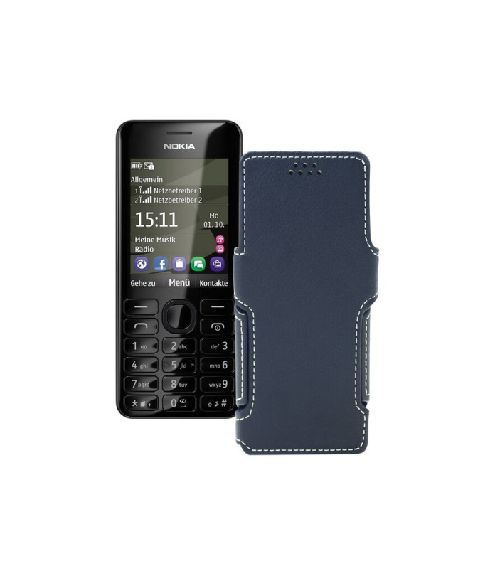 Чохол-книжка з екошкіри для телефону Nokia Asha 206