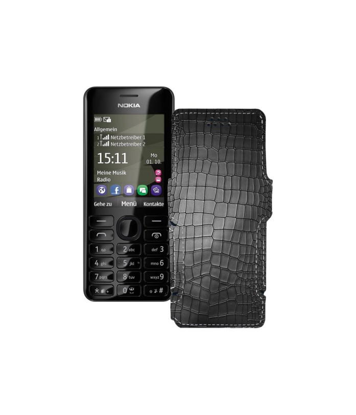 Чохол-книжка з екошкіри для телефону Nokia Asha 206