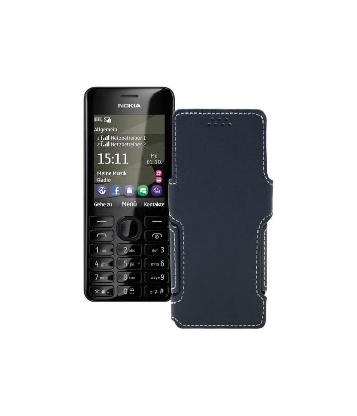 Чохол-книжка з екошкіри для телефону Nokia Asha 206