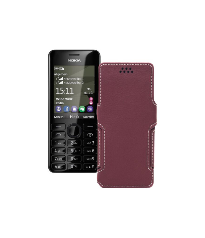 Чохол-книжка з екошкіри для телефону Nokia Asha 206