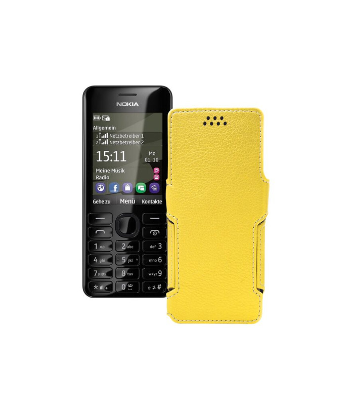 Чохол-книжка з екошкіри для телефону Nokia Asha 206