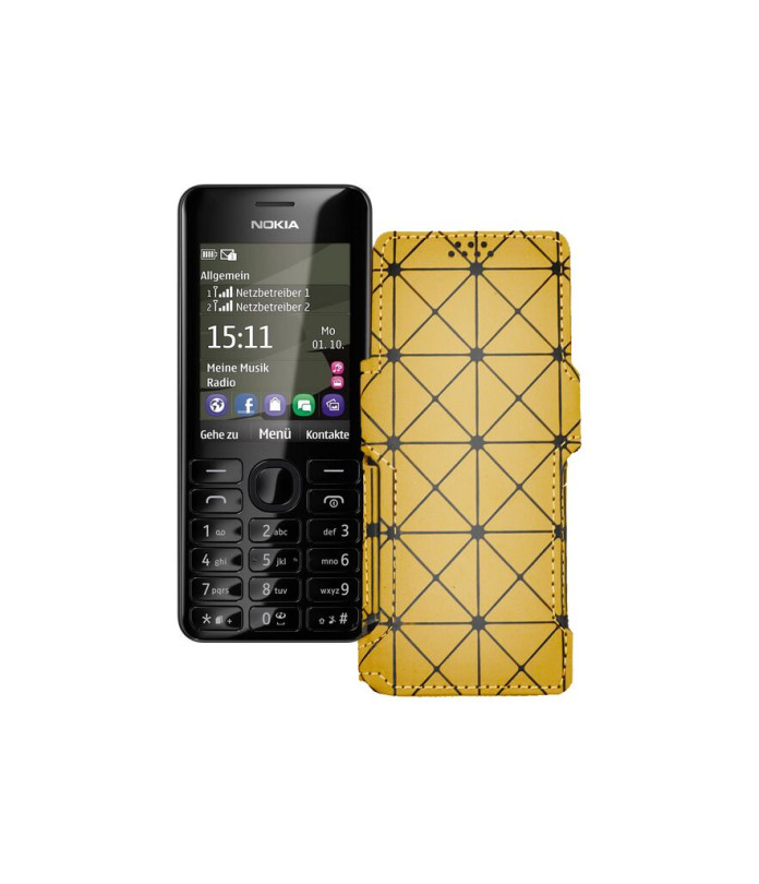 Чохол-книжка з екошкіри для телефону Nokia Asha 206