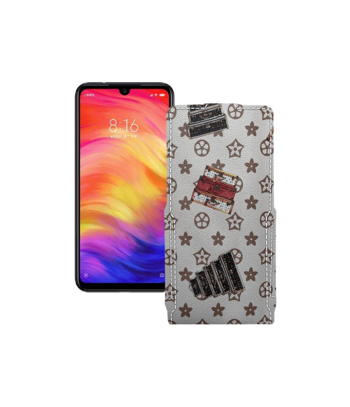 Чохол-флип з екошкіри для телефону Xiaomi Redmi Note 7 Pro