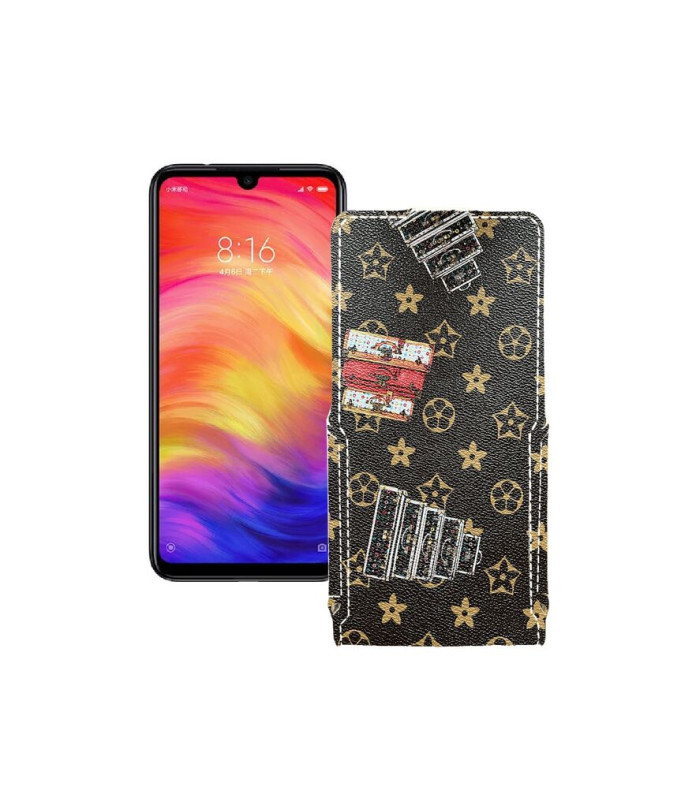 Чохол-флип з екошкіри для телефону Xiaomi Redmi Note 7 Pro