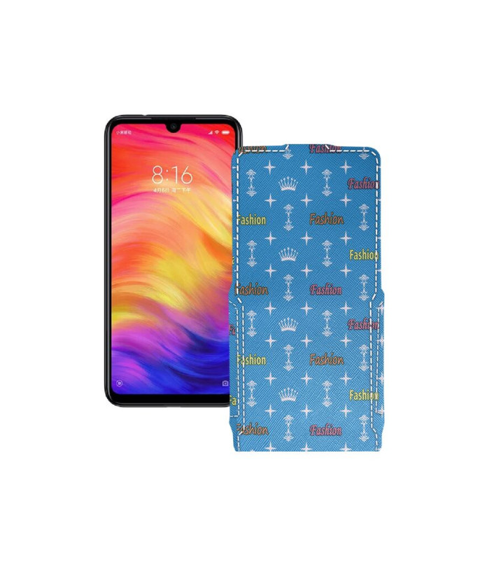 Чохол-флип з екошкіри для телефону Xiaomi Redmi Note 7 Pro