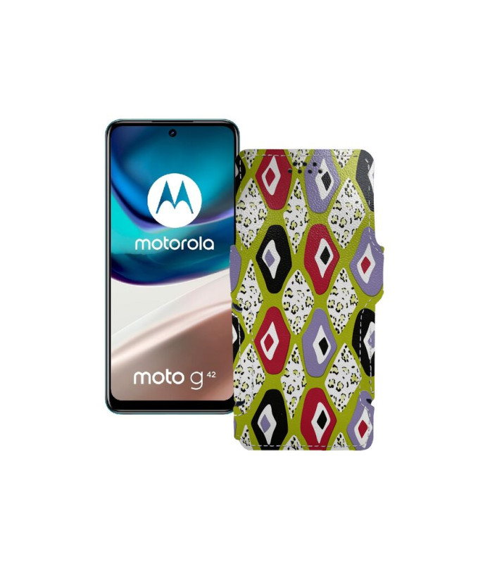 Чохол-книжка з екошкіри для телефону Motorola Moto G42