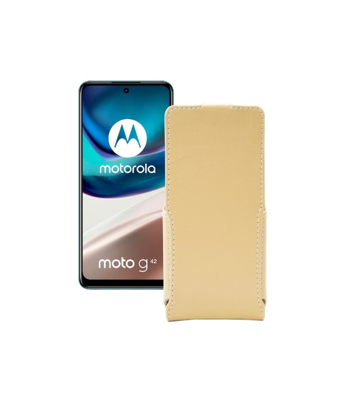 Чохол-флип з екошкіри для телефону Motorola Moto G42