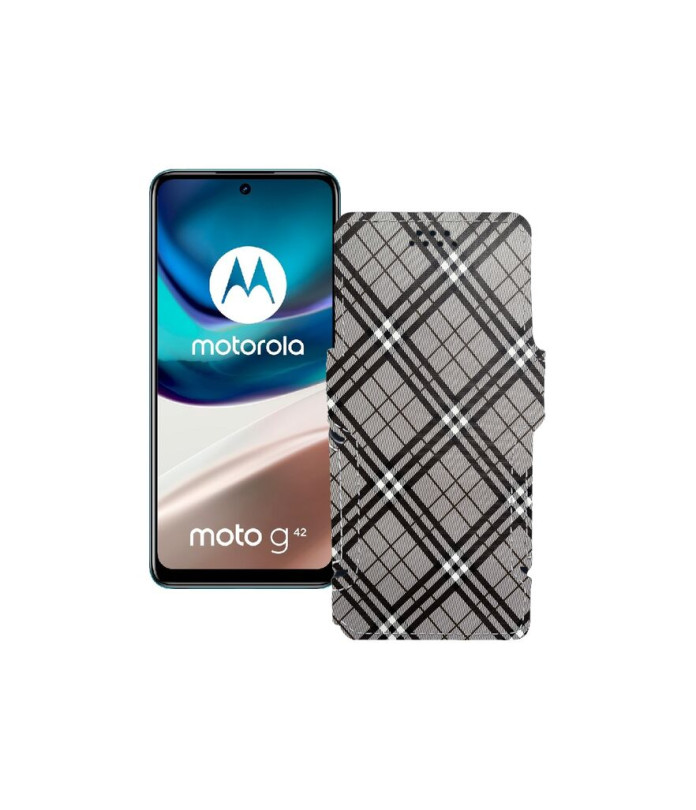 Чохол-книжка з екошкіри для телефону Motorola Moto G42