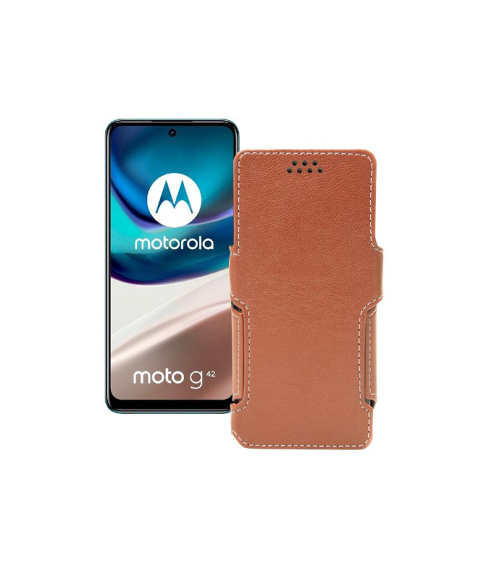 Чохол-книжка з екошкіри для телефону Motorola Moto G42