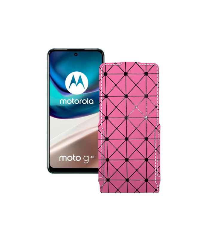 Чохол-флип з екошкіри для телефону Motorola Moto G42