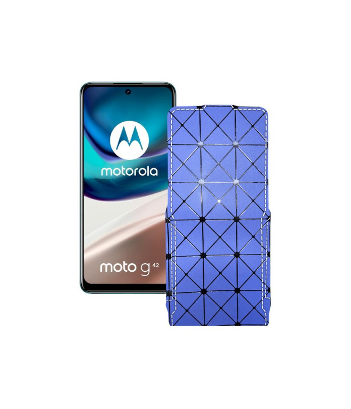 Чохол-флип з екошкіри для телефону Motorola Moto G42