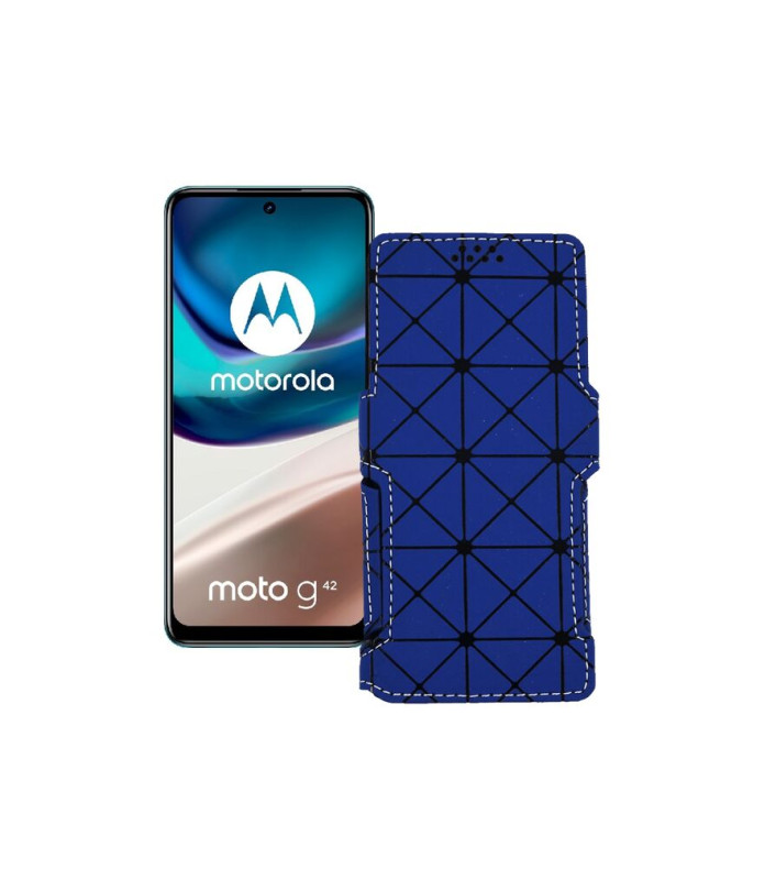 Чохол-книжка з екошкіри для телефону Motorola Moto G42