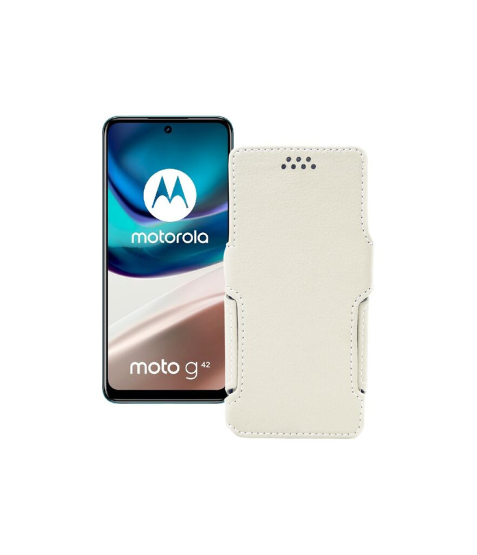 Чохол-книжка з екошкіри для телефону Motorola Moto G42