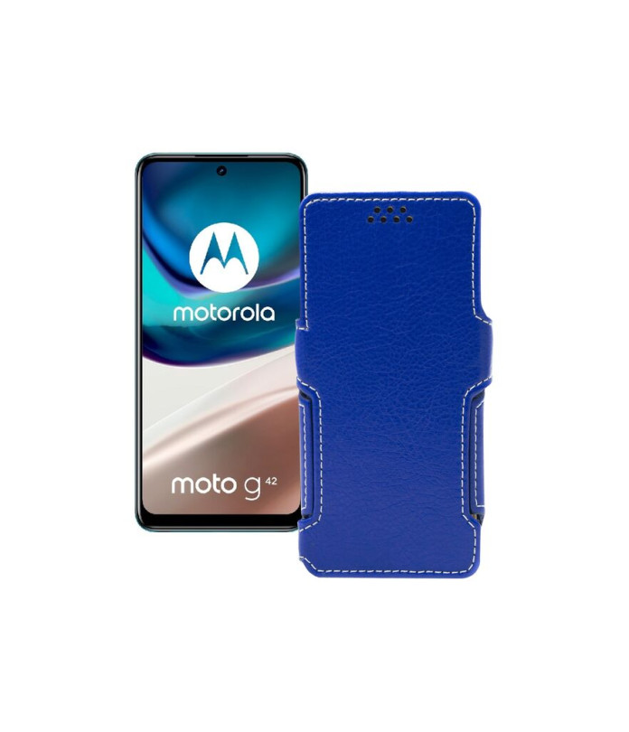 Чохол-книжка з екошкіри для телефону Motorola Moto G42