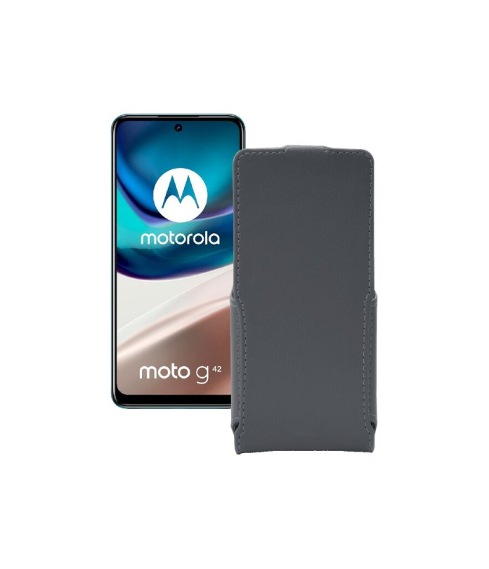 Чохол-флип з екошкіри для телефону Motorola Moto G42