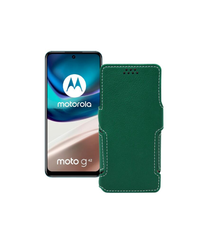 Чохол-книжка з екошкіри для телефону Motorola Moto G42