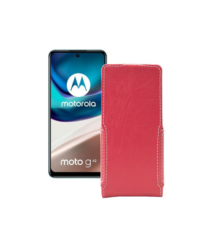 Чохол-флип з екошкіри для телефону Motorola Moto G42