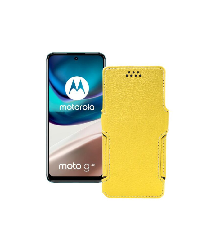 Чохол-книжка з екошкіри для телефону Motorola Moto G42