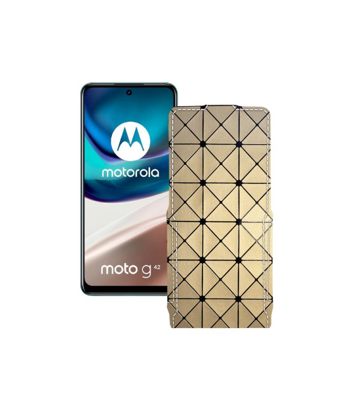 Чохол-флип з екошкіри для телефону Motorola Moto G42