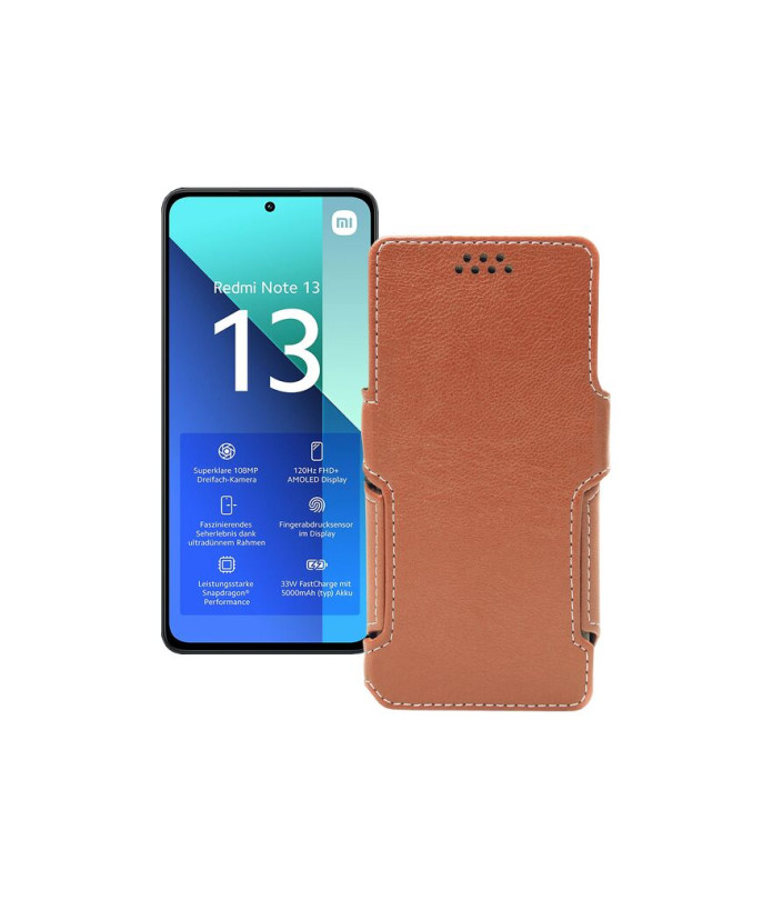 Чохол-книжка з екошкіри для телефону Xiaomi Redmi Note 13 4G