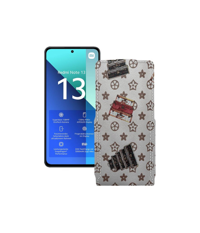 Чохол-флип з екошкіри для телефону Xiaomi Redmi Note 13 4G