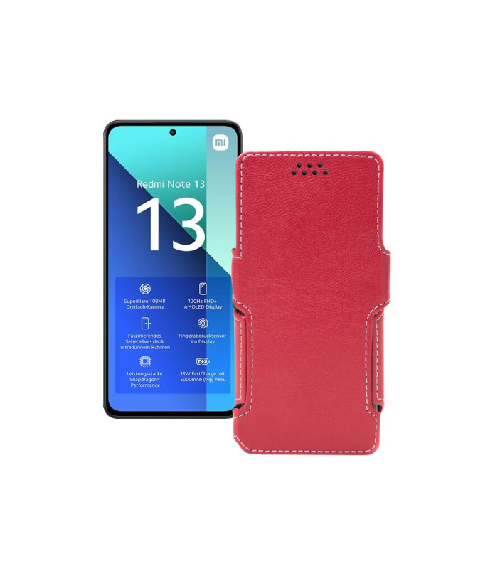 Чохол-книжка з екошкіри для телефону Xiaomi Redmi Note 13 4G