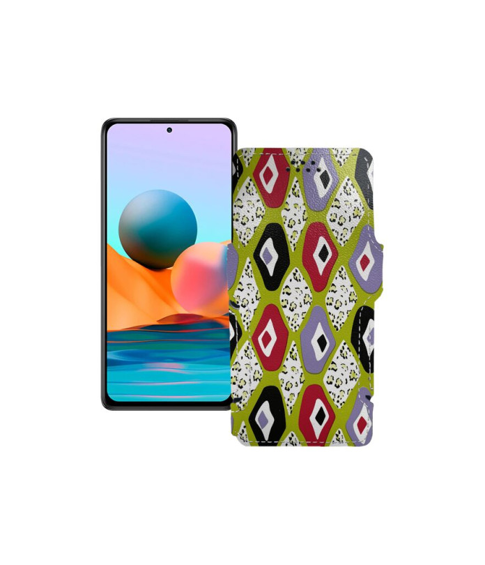 Чохол-книжка з екошкіри для телефону Xiaomi Redmi Note 10 pro 2021