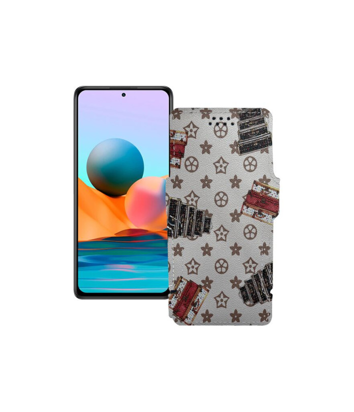 Чохол-книжка з екошкіри для телефону Xiaomi Redmi Note 10 pro 2021