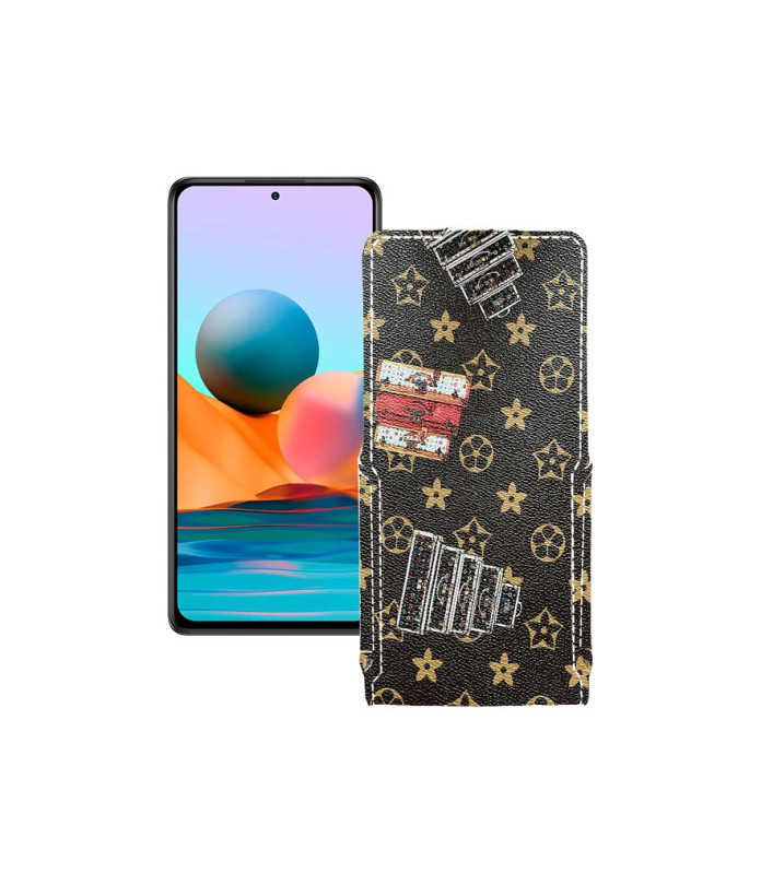 Чохол-флип з екошкіри для телефону Xiaomi Redmi Note 10 pro 2021