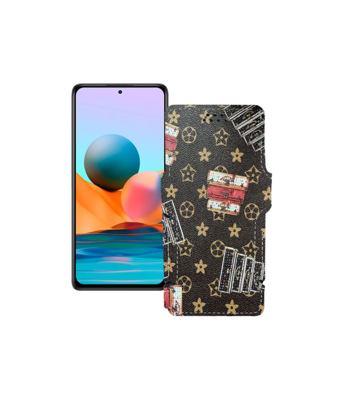 Чохол-книжка з екошкіри для телефону Xiaomi Redmi Note 10 pro 2021