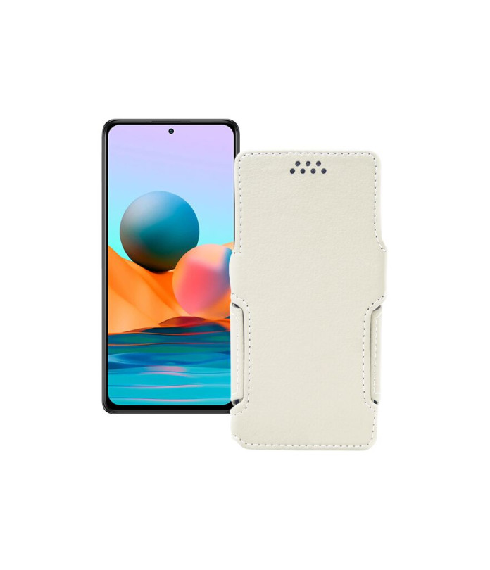 Чохол-книжка з екошкіри для телефону Xiaomi Redmi Note 10 pro 2021