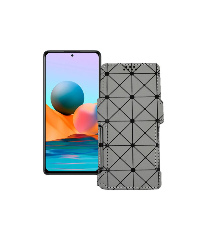 Чохол-книжка з екошкіри для телефону Xiaomi Redmi Note 10 pro 2021