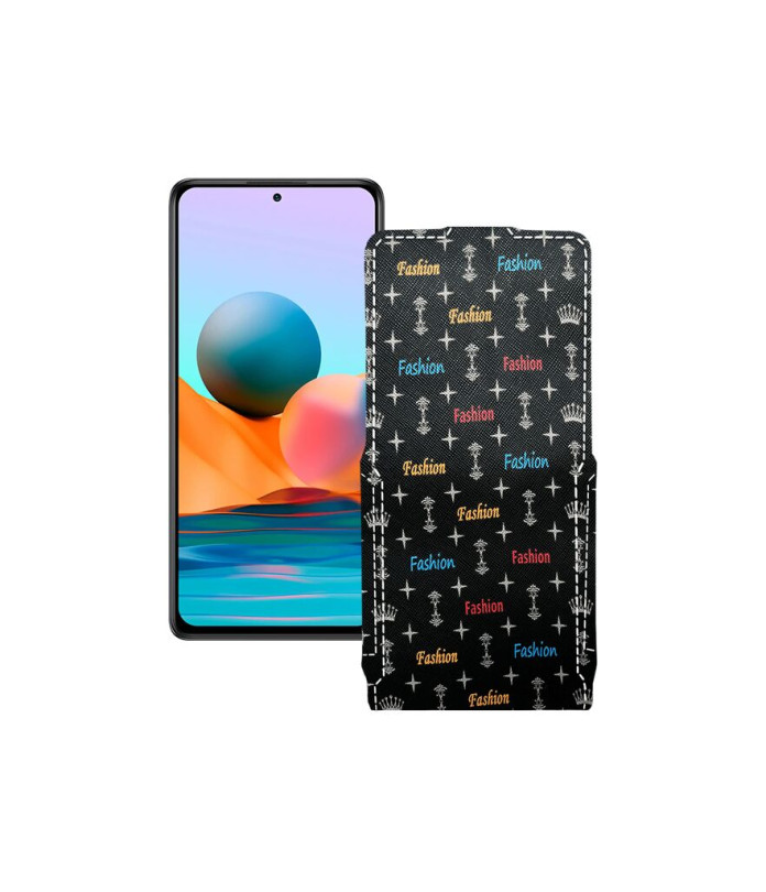 Чохол-флип з екошкіри для телефону Xiaomi Redmi Note 10 pro 2021