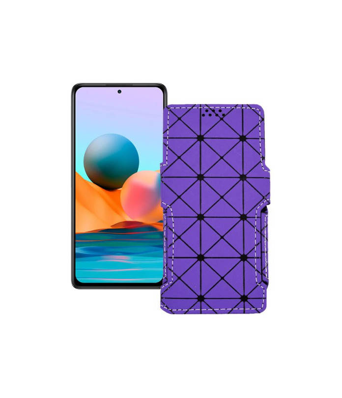 Чохол-книжка з екошкіри для телефону Xiaomi Redmi Note 10 pro 2021