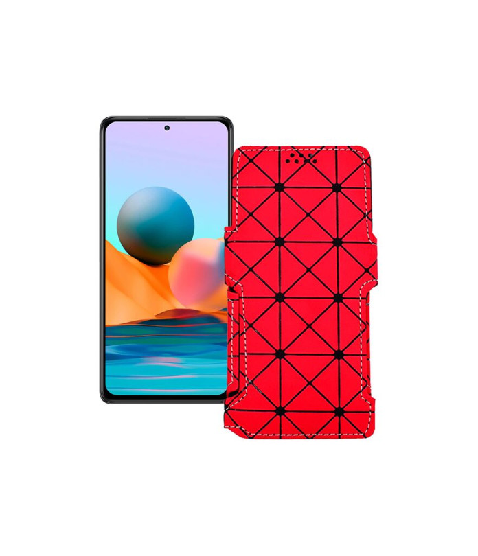 Чохол-книжка з екошкіри для телефону Xiaomi Redmi Note 10 pro 2021