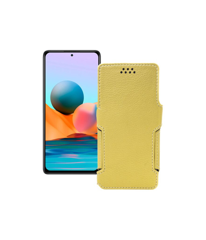 Чохол-книжка з екошкіри для телефону Xiaomi Redmi Note 10 pro 2021